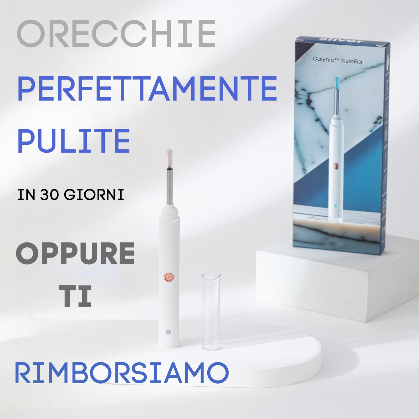 Calynia™:Dispositivo con visione HD per la pulizia delle orecchie
