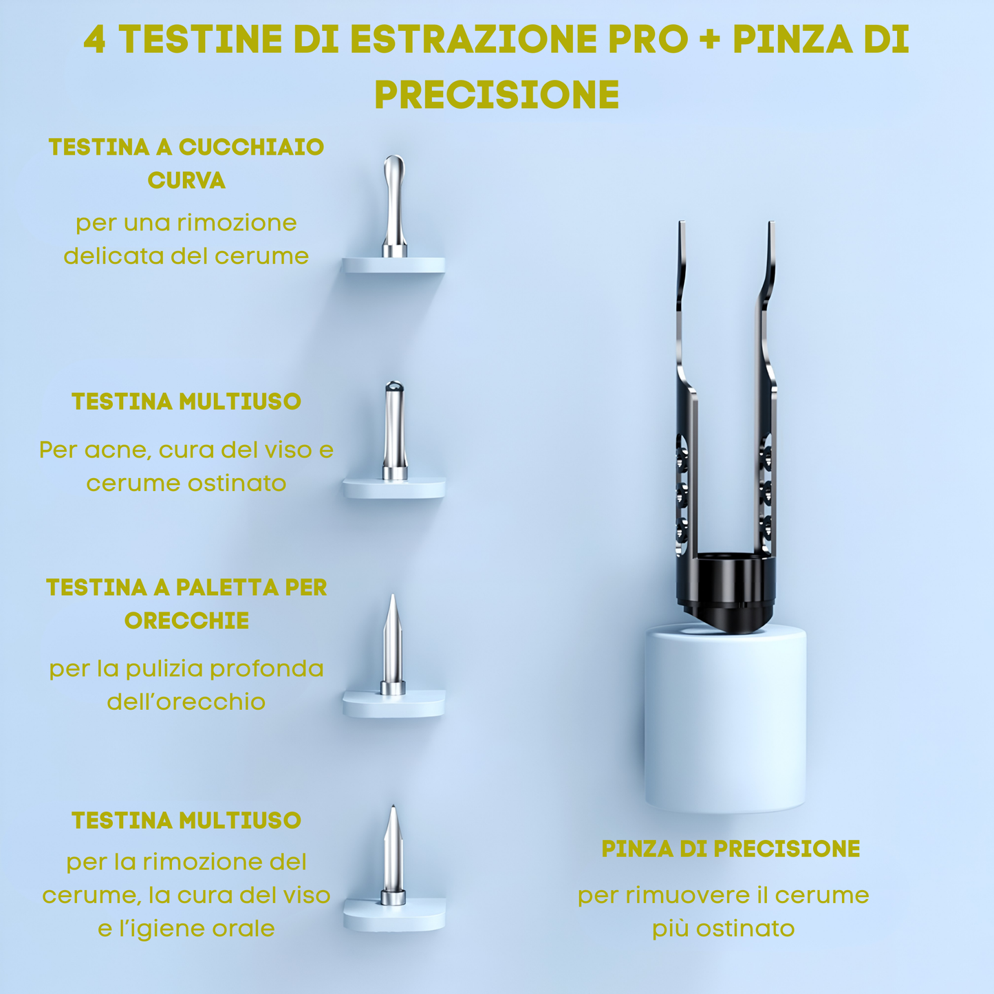 Calynia™:Dispositivo con visione HD per la pulizia delle orecchie